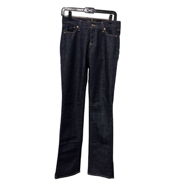 Old Navy The Flirt Women Size 27 Waist Blue Dark Wash Stretch Denim Jean CGH-C - Picture 1 of 8